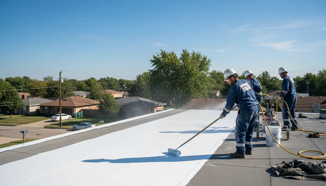 Commercial roof coating in Dwight, KS near me